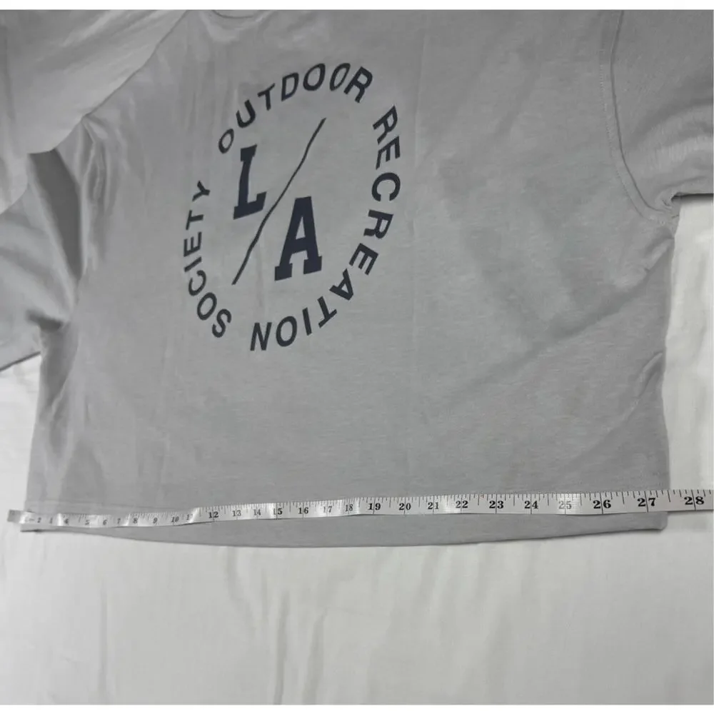 Old Navy Active Dynamic Fleece Crop Sweatshirt 2X Gray L/A Outdoor Gym - Picture 7 of 10